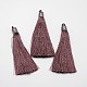Nylon Cord Tassel Big Pendant Decorations HJEW-K006-10-1