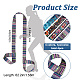 CRASPIRE 4Pcs 4 Colors Printed Polyester Cotton Ice Skate Shoulder Strap AJEW-CP0001-90-2