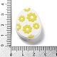 Œuf de Pâques avec perles de silicone en forme de fleur SIL-R014-06D-3