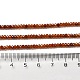 Hilos de perlas de granate naranja natural G-M426-A01-01-5