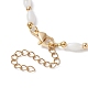 Halsketten mit ovalen Perlen aus natürlicher Muschel NJEW-JN04626-5