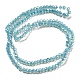 Brins de perles de verre peintes à la cuisson transparentes DGLA-F002-02A-02-3