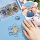 Nbeads 48Pcs 6 Style Brass Adjustable Ring Components DIY-NB0008-18-3
