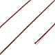 ラウンドワックスポリエステル糸ストリング  マイクロマクラメコード  ツイストコード  革縫い用  ココナッツブラウン  0.3~0.4mm  約174.98ヤード（160m）/ロール YC-D004-02A-020-3