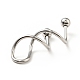 316 Stainless Steel Spiral Barbell AJEW-G042-02P-5