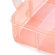 Прямоугольный портативный пластиковый съемный ящик для хранения из полипропилена CON-D007-02B-6