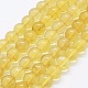 Chapelets de perles de citrine naturelle G-K261-09-8mm-1