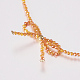 Cubic Zirconia Beaded Necklaces NJEW-K108-03-07-2