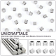 UNICRAFTALE 24Pcs 304 Stainless Steel Beads Grooved Column Beads Metal Large Hole Beads Tube Spacer Beads Loose Beads for DIY European Bracelet Necklace Jewelry Making 10mm STAS-UN0050-20-5