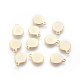 304 Stainless Steel Charms STAS-F186-04G-8mm