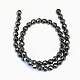 Non-magnetic Synthetic Hematite Beads Strands G-S086-8mm-2