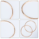 Asas de monedero de hierro con anillo redondo / circular FIND-CA0001-12G-6