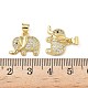 Латунные микро проложить кубического циркония подвески KK-L243-07G-02-3