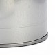 （在庫一掃セール：スクラッチアンドバンプ）丸ブリキボックス  ビーズ保存容器  収納ボックス  プラチナ  7.35x6.15cm CON-XCP0001-53-7