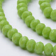 Faceted Solid Color Glass Rondelle Bead Strands GLAA-Q044-6mm-19-3