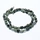 Natural Green Rutilated Quartz Beads Strands G-E483-49-2