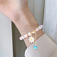 Anattasoul 8 pièces 8 couleurs ensemble de bracelets extensibles en perles rondes en verre BJEW-AN0001-75-4