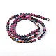 Electroplated Non-magnetic Synthetic Hematite Beads Strands G-P408-C-2