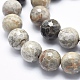 Natural Fossil Coral Beads Strands G-K256-11-16mm-3