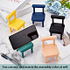 DELORIGIN 5pcs Mobile Phone Stands 5 Colors Mini Chair Shape Cute Cell Phone Holder Decorative Desktop Chair Mobile Phone Holder Multi Angle Compatible for All Smartphones Tablets Phones AJEW-DR0001-04-4