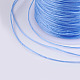 フラット弾性クリスタルストリング  弾性ビーズ糸  ストレッチブレスレット作り用  コーンフラワーブルー  0.5mm  約49.21ヤード（45m）/ロール EW-P002-0.5mm-A26-3