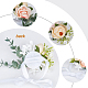 シルクの手首  プラスチック製の模造花付き  結婚式のための  パーティーの装飾  ビスク  585~590mm AJEW-WH0241-13A-4