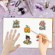 CRASPIRE Mushroom Clear Stamps Plant Pumpkin Silicone Stamp Seal Transparent Silicone Stamps for Journaling Card Making DIY Scrapbooking Handmade Photo Album Notebook Decor DIY-WH0439-0093-4