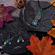 Spritewelry 32pcs 8 colgantes de la aleación del color del arco iris del estilo PALLOY-SW0001-02-7