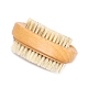 Cepillos de limpieza de matorral de madera de haya de doble cara para dedos y uñas MRMJ-Q013-129-2