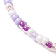 3 pièces 3 styles de bracelets de cheville en perles de verre AJEW-AN00541-4