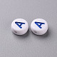 Opaque White Acrylic Beads SACR-T338-12C-2