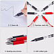 GORGECRAFT 6PCS Retractable Gel Pens Black RollerBall Pens 0.5mm Micro Point Quick Drying Bullet Tip Automatic Gel Pens with Soft Grip for Office School Examination Smooth Writing AJEW-GF0006-96-6