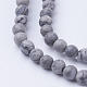 Chapelets de perles en pierre de carte/pierre picasso/picasso jasper naturelles  G-G735-27F-4mm-3