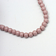 Chapelets de perles en verre peintes DGLA-S071-8mm-B24-2