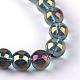 Electroplate Glass Beads Strands EGLA-Q062-10mm-A03-2