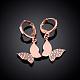 Parfait laiton papillon design zircone cubique pendentif boucles d'oreilles EJEW-BB05754-01RG-2