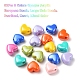 32pcs 8 couleurs perles européennes acryliques opaques MACR-YW0001-42-2