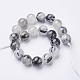 Chapelets de perles en quartz rutile noir naturel X-G-D295-10mm-3