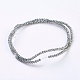 1 Strand Electroplate Glass Beads Strands X-EGLA-J025-F17-2