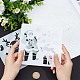 16Pcs 16 Styles PET Plastic Hollow Out Drawing Painting Stencils Templates DIY-WH0409-26-3