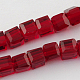 Chapelets de perles en verre X-GLAA-R041-6x6mm-02-1