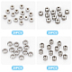 DICOSMETIC 80Pcs 4 Style Stainless Steel Spacer Loose European Beads Large Hole Beads Grooved Column Loose Beads for DIY Bracelet Necklace Jewelry Making STAS-DC0005-57-4