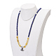 Gemstone Beaded Pendant Necklaces NJEW-JN01990-5