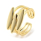 Brass Open Cuff Ring RJEW-C033-06G-1
