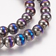 Electroplate Non-magnetic Synthetic Hematite Beads Strands G-K210-04-3