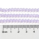 Cuisson des brins de perles de verre transparentes peintes DGLA-F029-J4mm-07-5