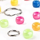 1 boîte 13 couleurs 325pcs perles de baril en plastique DIY-LS0003-02-4
