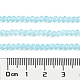 Запекание окрашенные прозрачные стеклянные бусины нити DGLA-A034-J2mm-B02-5