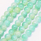 Two Tone Crackle Glass Beads Strands GLAA-G048-10mm-B18-1
