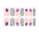 Pegatinas de uñas de diamante de vidrio de imitación de cubierta completa de brillo MRMJ-T072-L018-1